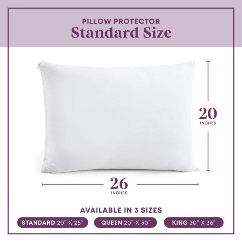 Protectores de almohada CIRCLESHOME 2 unidades 51 × 66 cm con cremallera