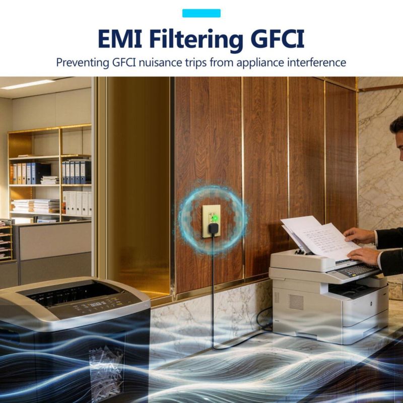 Enchufe GFCI LIDER 20 A Acabado Dorado Mate Certificado ETL