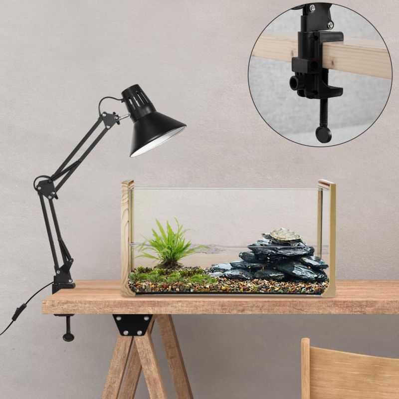 Lámpara de calor DXOVEEN 175‑74 cm Soporte ajustable E26/E27