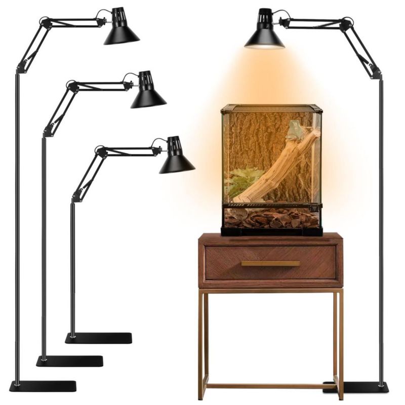 Lámpara de calor DXOVEEN 175‑74 cm Soporte ajustable E26/E27