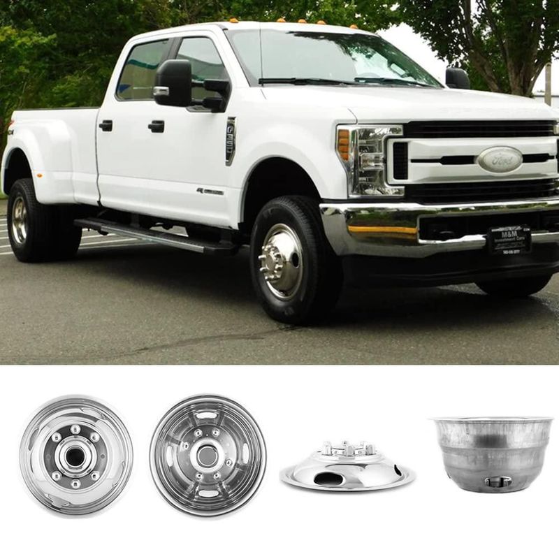 Simuladores de Llantas Kucaruce 43 cm 8‑pernos para Ford F350