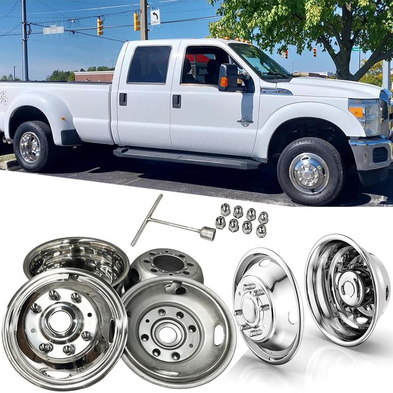 Simuladores de Llantas Kucaruce 43 cm 8‑pernos para Ford F350