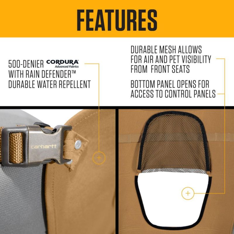 Barrera para Mascotas Carhartt Universal de Nylon Duck Marrón