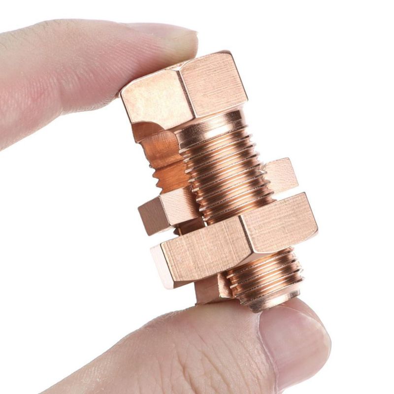 Conectores de perno dividido QWORK 2-6 AWG (10 unidades) de cobre