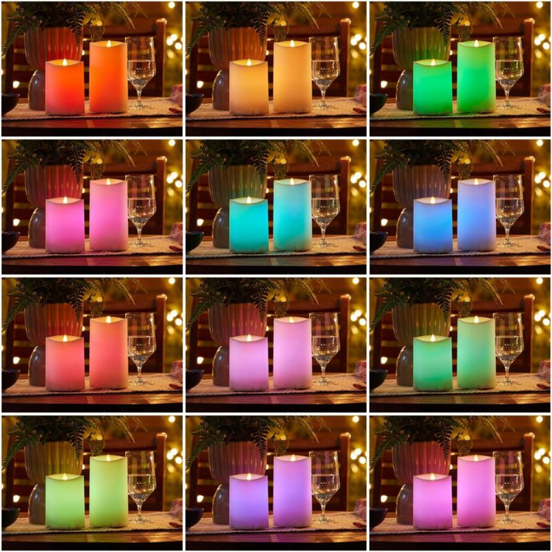Vela LED Luminara para Exterior 95 cm con Cambio de Color