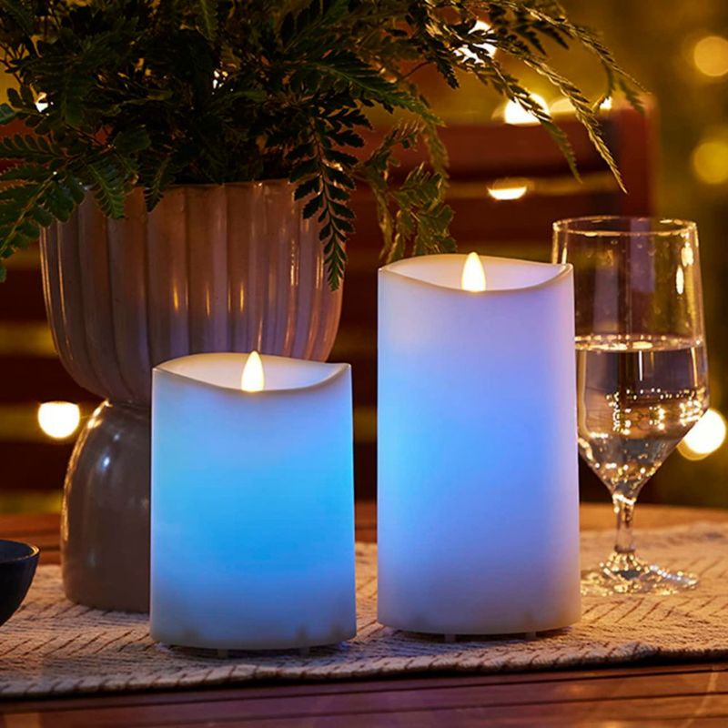 Vela LED Luminara para Exterior 95 cm con Cambio de Color