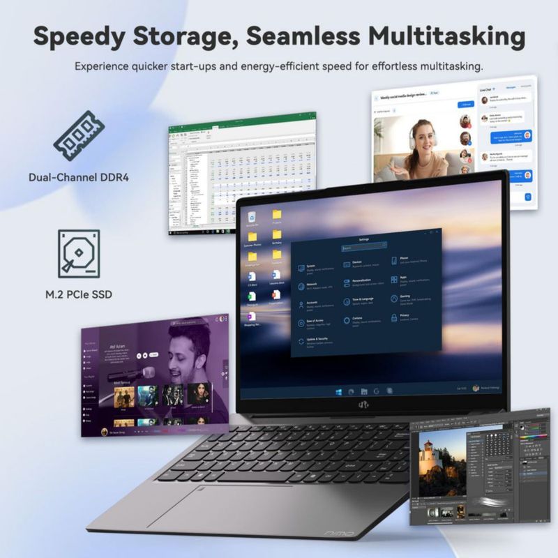 Portátil NIMO 15.6" i3-1215U 16 GB RAM 1 TB SSD Wi‑Fi 6