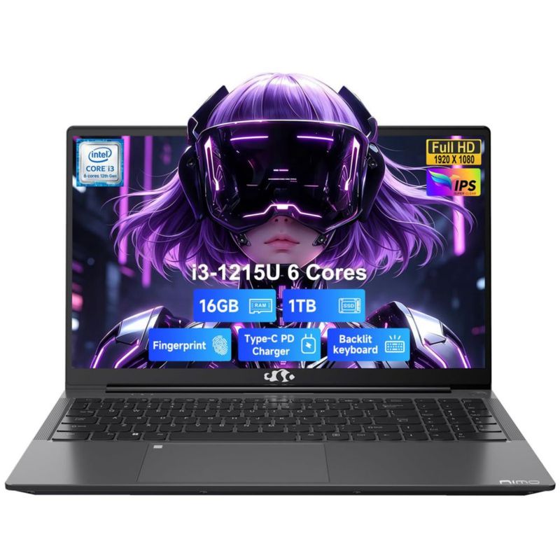 Portátil NIMO 15.6" i3-1215U 16 GB RAM 1 TB SSD Wi‑Fi 6