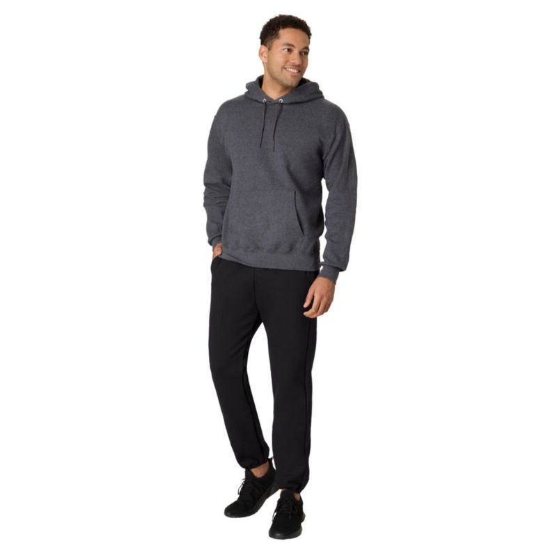 Pantalones Hanes XL Negro de Forro Polar de Algodón