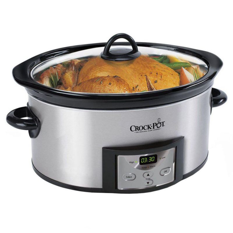 Olla de cocción lenta Crock-Pot 6 L de acero inoxidable SCCPVC605‑S