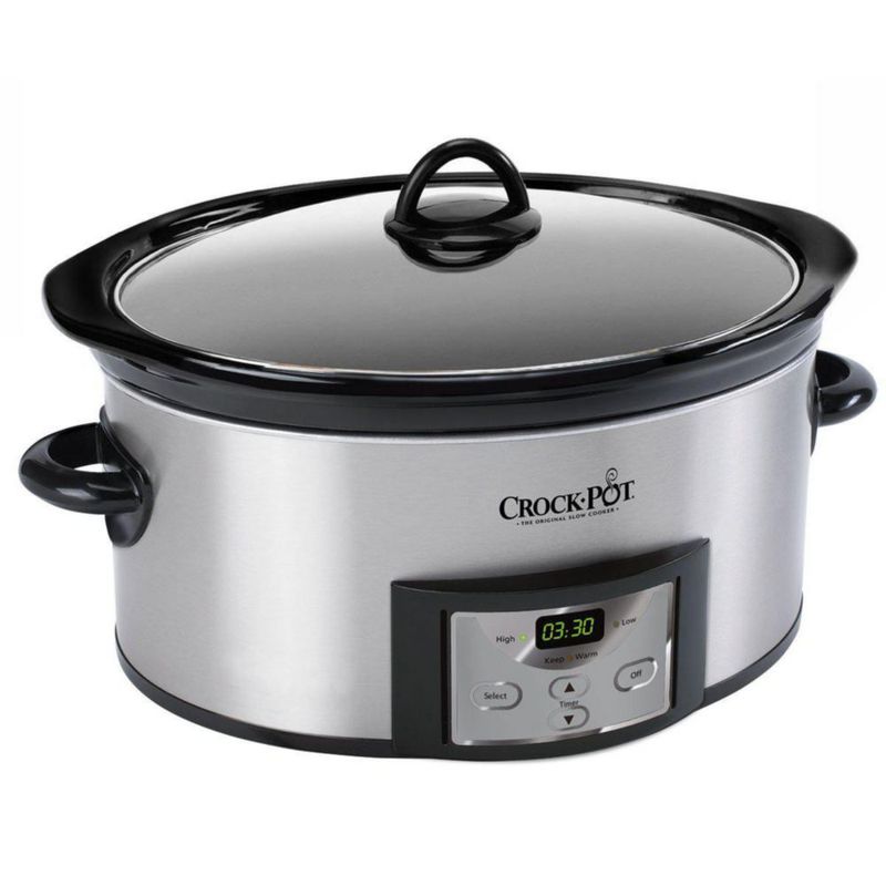 Olla de cocción lenta Crock-Pot 6 L de acero inoxidable SCCPVC605‑S