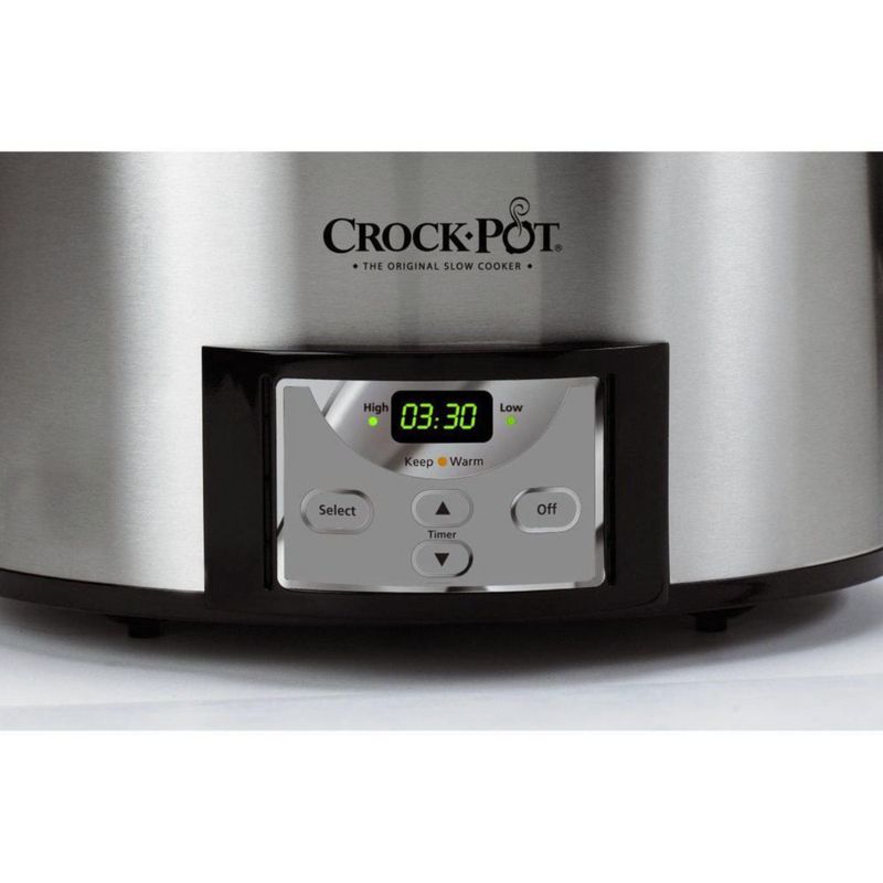 Olla de cocción lenta Crock-Pot 6 L de acero inoxidable SCCPVC605‑S