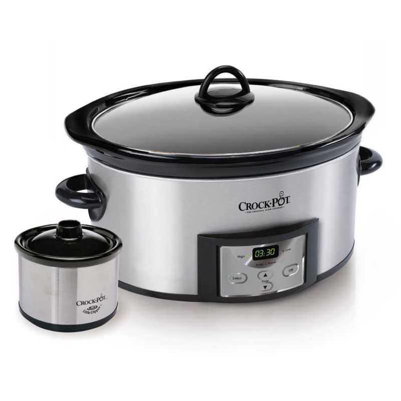 Olla de cocción lenta Crock-Pot 6 L de acero inoxidable SCCPVC605‑S