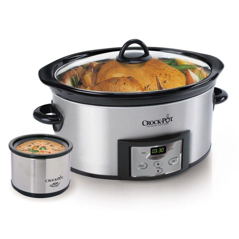 Olla de cocción lenta Crock-Pot 6 L de acero inoxidable SCCPVC605‑S