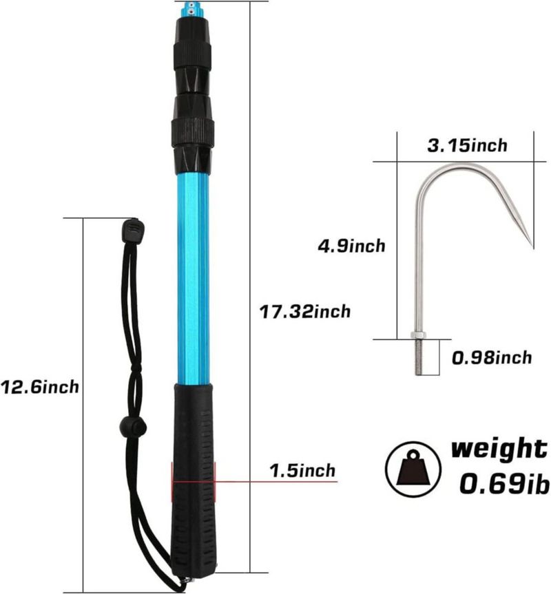 Gancho de Pesca SANLIKE 140 cm Telescópico