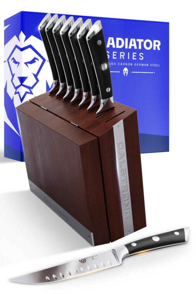 Juego de cuchillos para bistec Dalstrong 8 piezas 13 cm acero alemán
