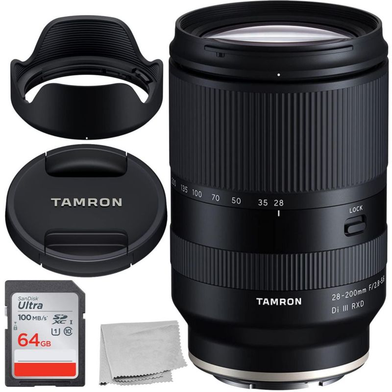 Objetivo Tamron 28-200mm f/2.8-5.6 Di III RXD para Sony E
