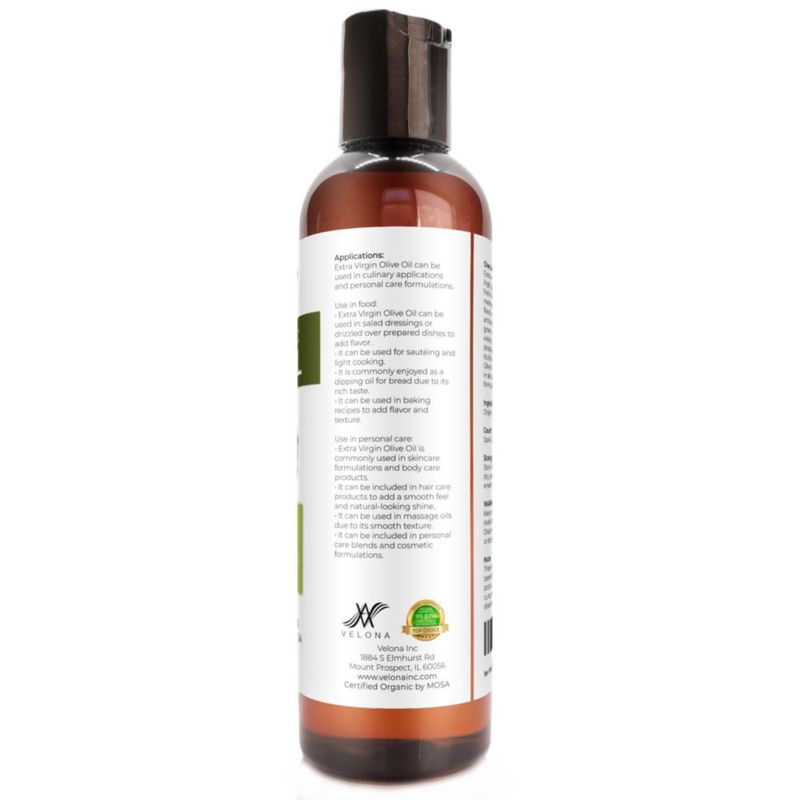 Aceite de oliva Velona 118 ml orgánico USDA prensado en frío