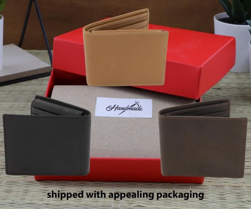 Cartera para Hombre CraftZen con Bloqueo RFID de Cuero 9 cm x 11 cm