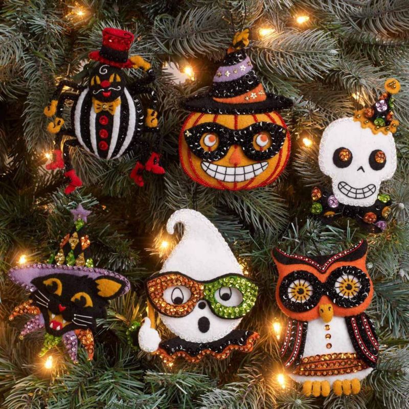 Kit de Apliques de Fieltro Bucilla Vintage Halloween - Juego de 6
