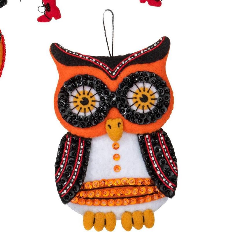 Kit de Apliques de Fieltro Bucilla Vintage Halloween - Juego de 6