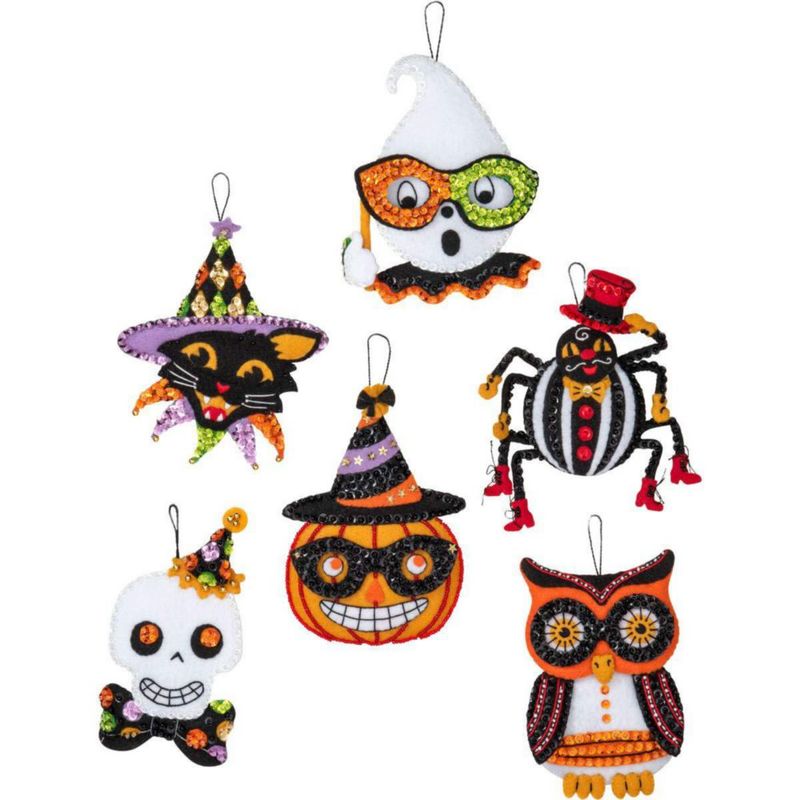 Kit de Apliques de Fieltro Bucilla Vintage Halloween - Juego de 6