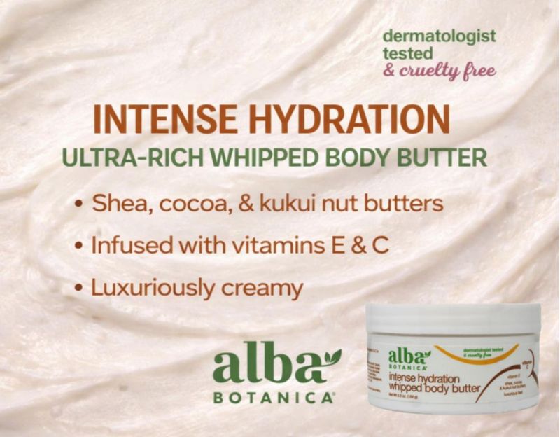 Manteca Corporal Alba Botanica 184 g Hidratación Intensa