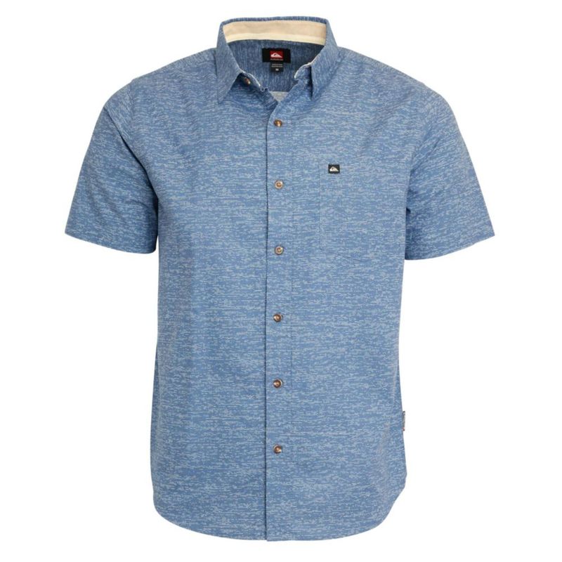 Camisa Quiksilver XL Azul Sombra Seersucker