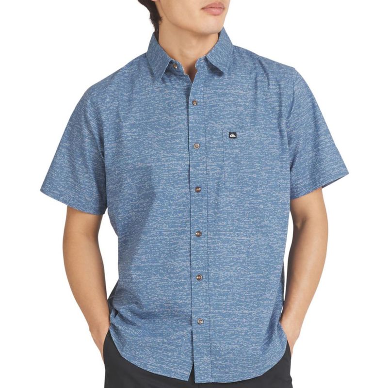 Camisa Quiksilver XL Azul Sombra Seersucker