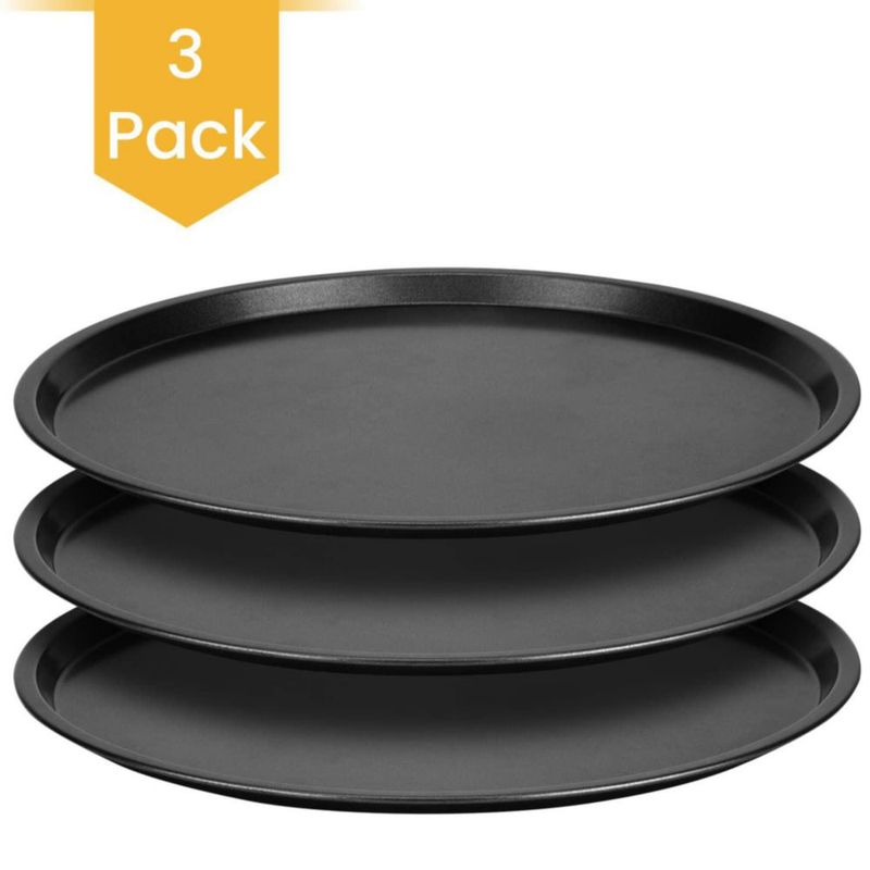 Bandeja para pizza DecorRack 33 cm antiadherente (3 unidades)