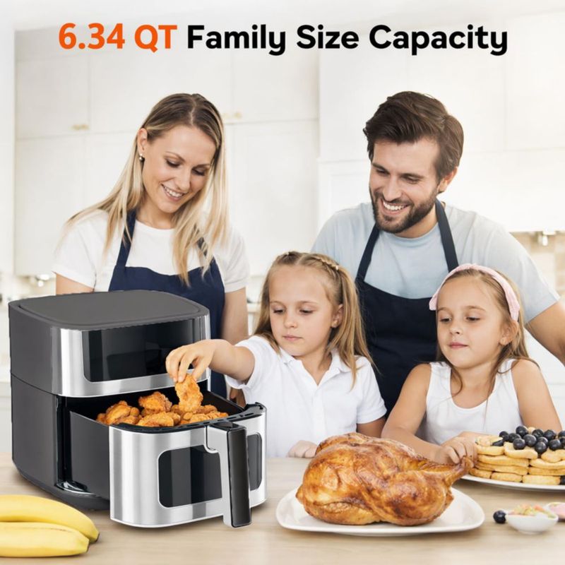 Freidora de Aire Simple Deluxe 63 L Digital Gris 1700 W
