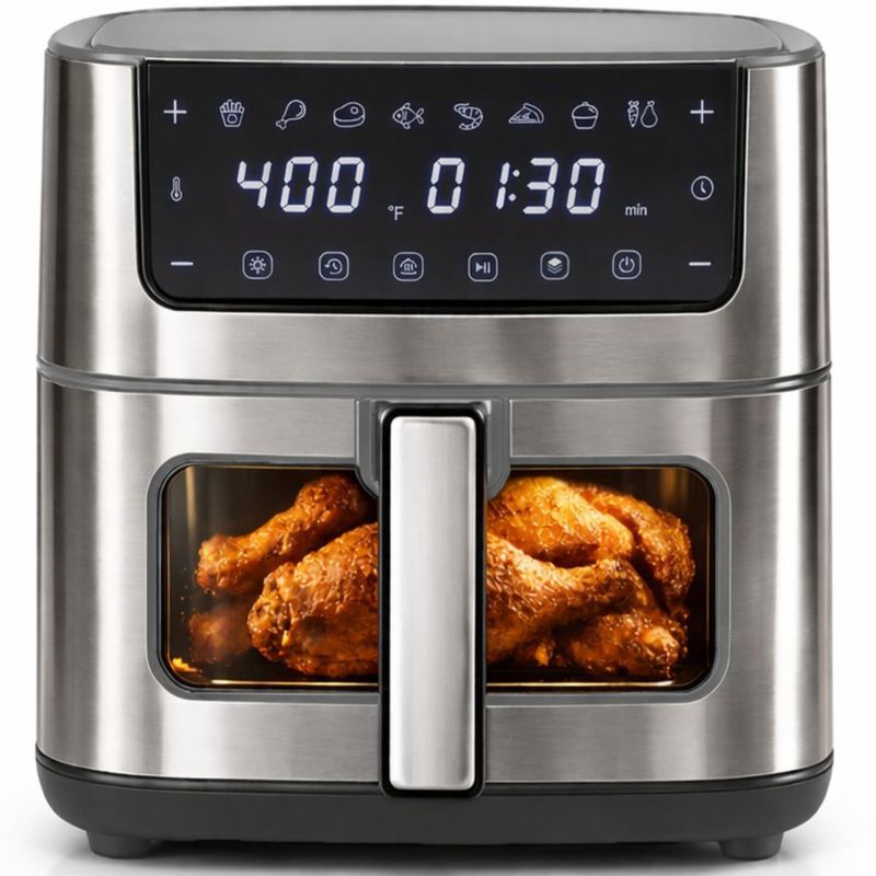 Freidora de Aire Simple Deluxe 63 L Digital Gris 1700 W