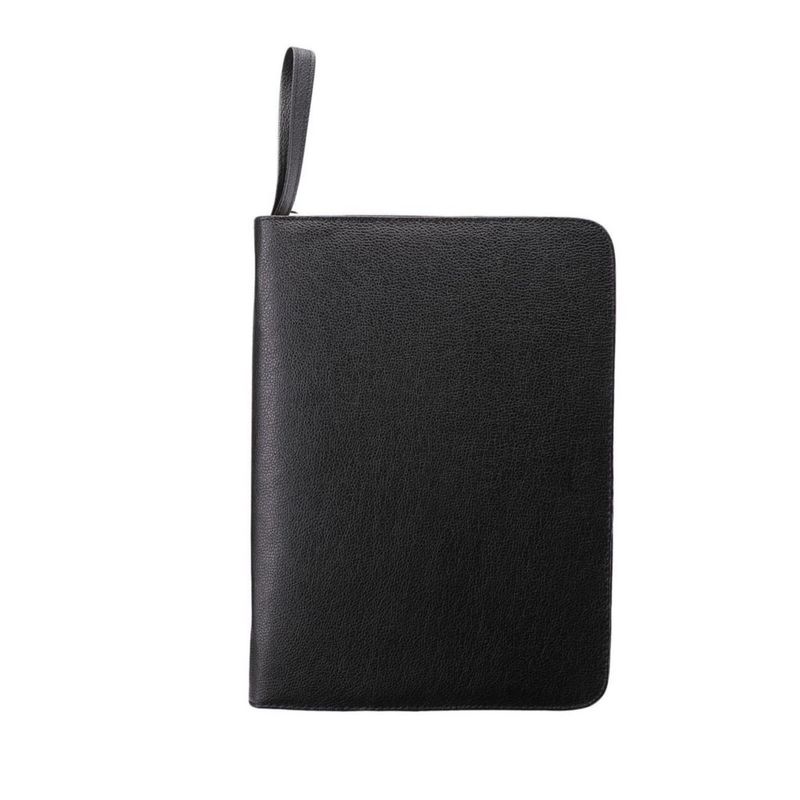 Estuche para plumas Topoomart 33 × 25 × 3 cm negro de cuero PU