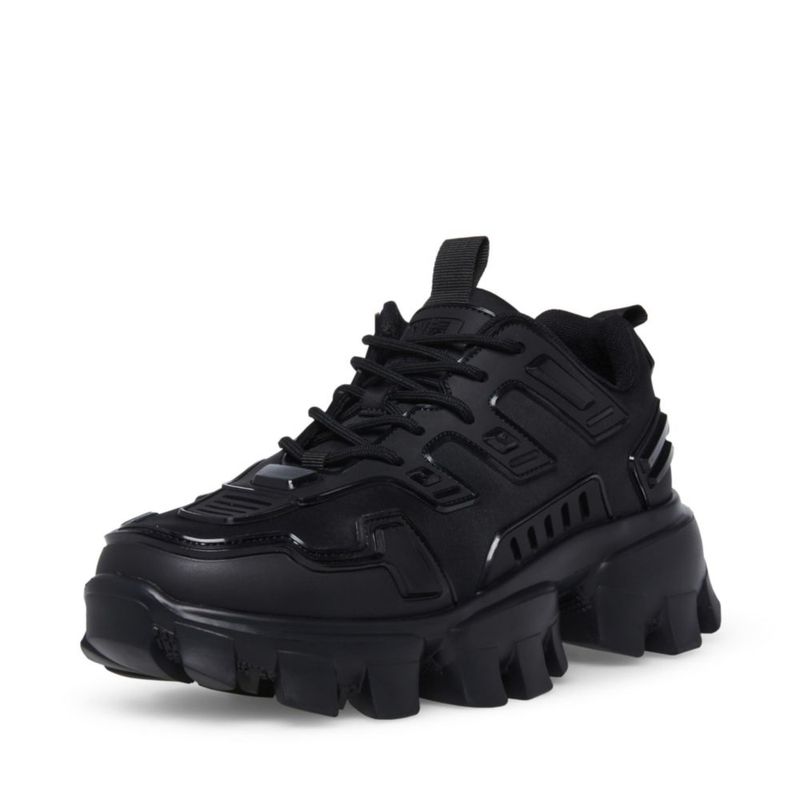 Zapatilla Steve Madden 27 cm negra suela gruesa