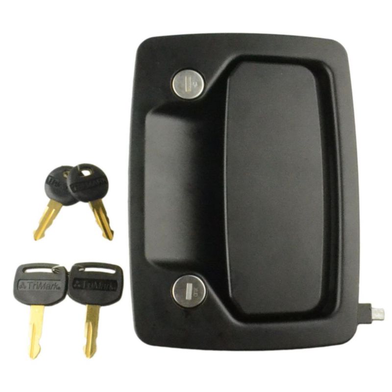 Pestillo de puerta TRIMARK 17217-02 negro con llaves