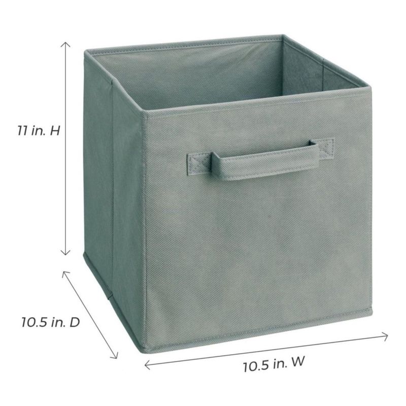 Cajones de tela ClosetMaid gris 28 cm – pack de 2