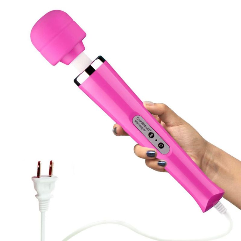 Masajeador de mano CHARMING 10 velocidades cableado rojo rosado