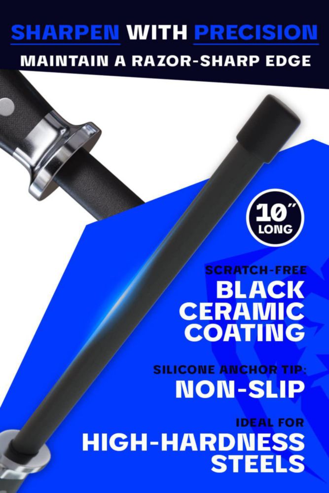 Barra de afilar Dalstrong 25 cm con núcleo de acero inoxidable de alto carbono