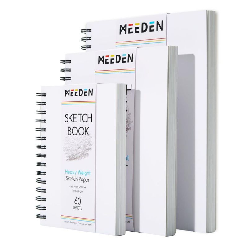 Cuaderno de bocetos MEEDEN 15 × 20 cm 60 hojas 180 g/m² gramaje alto