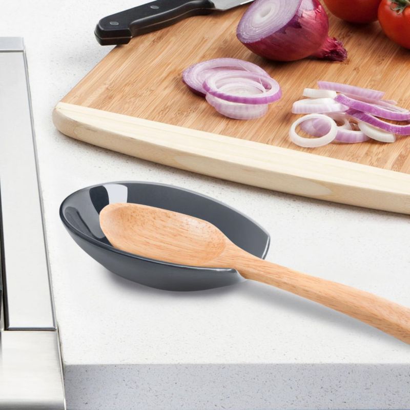 Reposacucharas Oggi Cerámica Azul Pizarra – Decoración de Cocina
