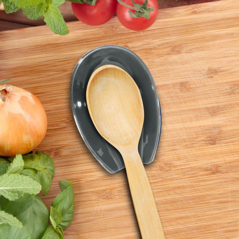 Reposacucharas Oggi Cerámica Azul Pizarra – Decoración de Cocina