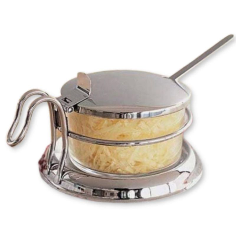 Tarro para Condimentos Tablecraft 170 ml Vidrio y Acero