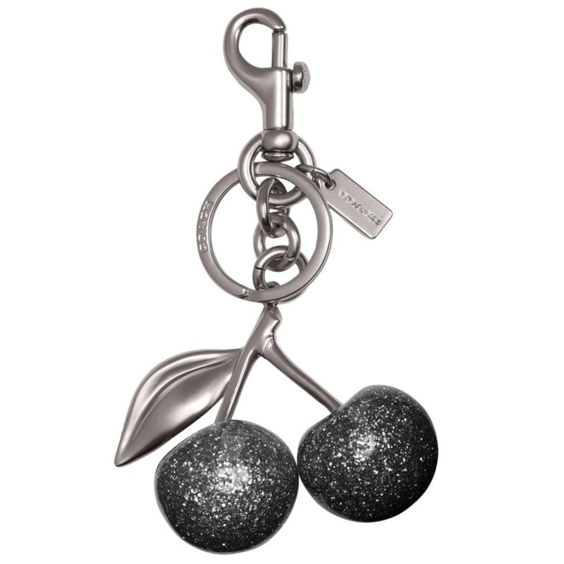 Colgante para bolso Coach 8 cm x 13 cm de resina con brillo de cereza