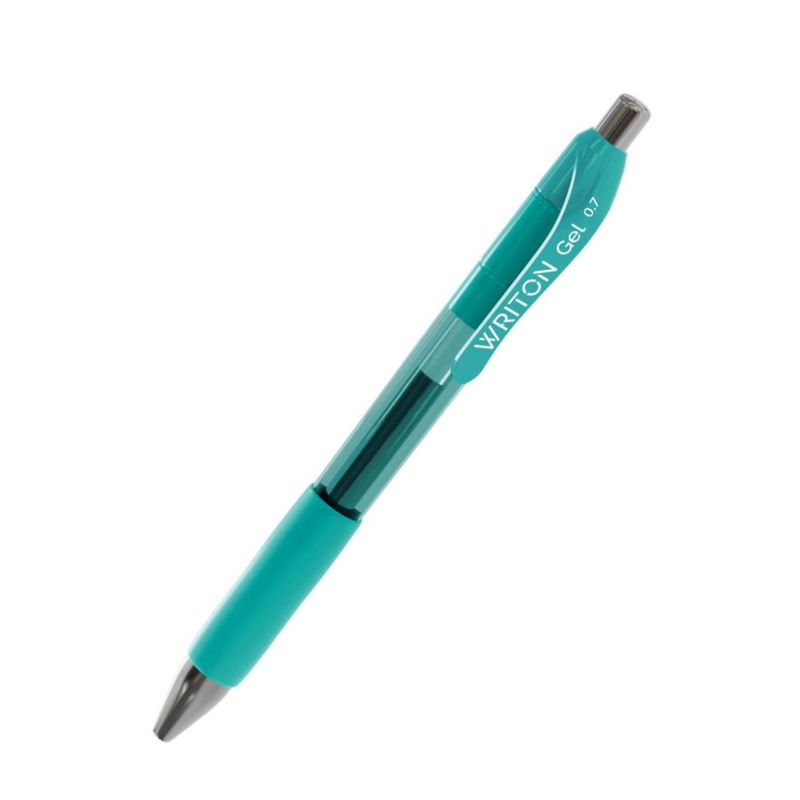 Bolígrafos de gel Writon 07 mm verde oscuro - paquete de 12