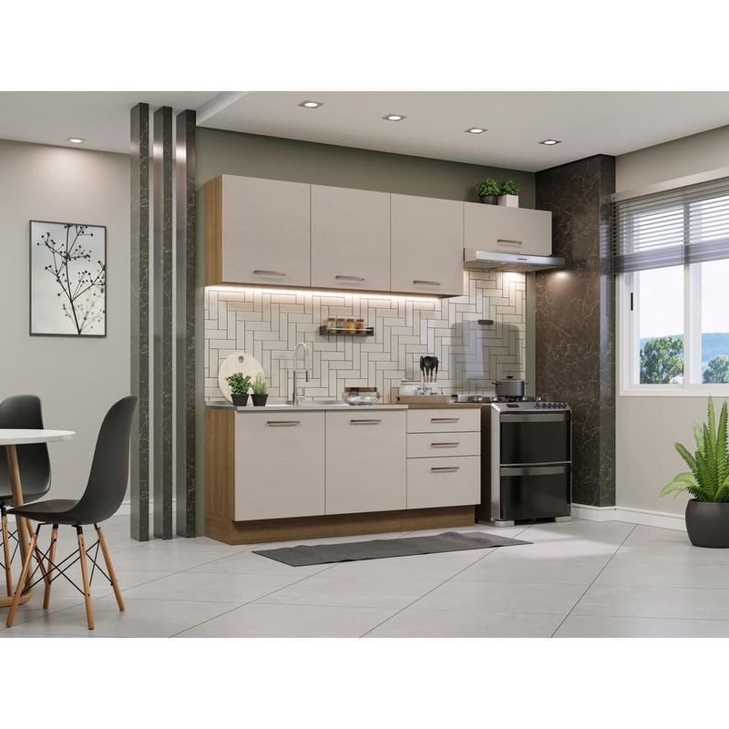 Cocina integral completa modular madesa agata 260cm mc 04