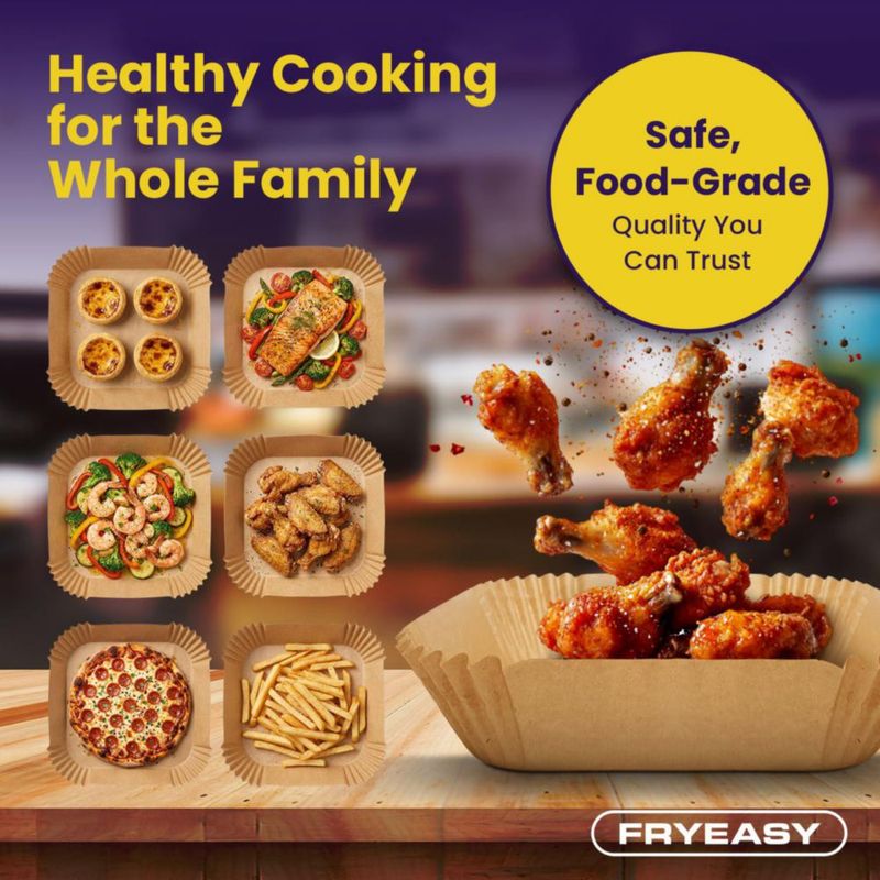 Forros desechables para freidora de aire FryEasy 6QT 100 piezas