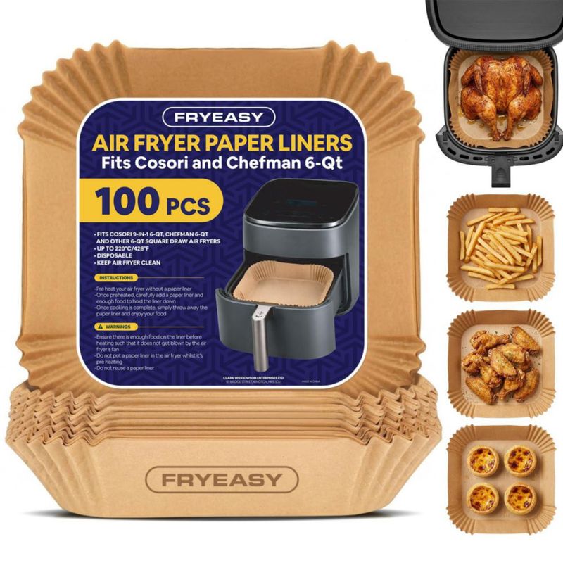 Forros desechables para freidora de aire FryEasy 6QT 100 piezas
