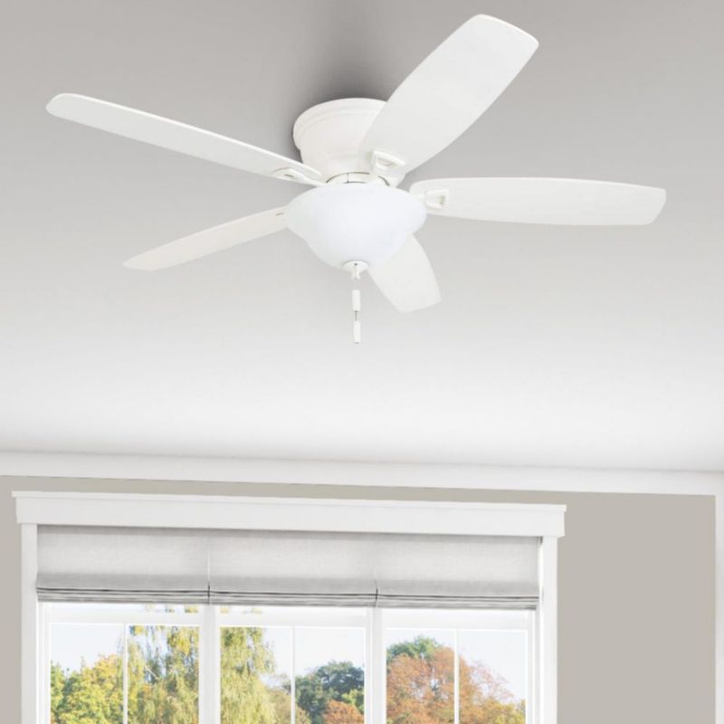 Ventilador de techo Honeywell 132 cm blanco con luz LED tipo cuenco