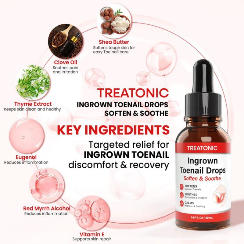 Kit de Tratamiento para Uñas Encarnadas Treatonic con Gotas
