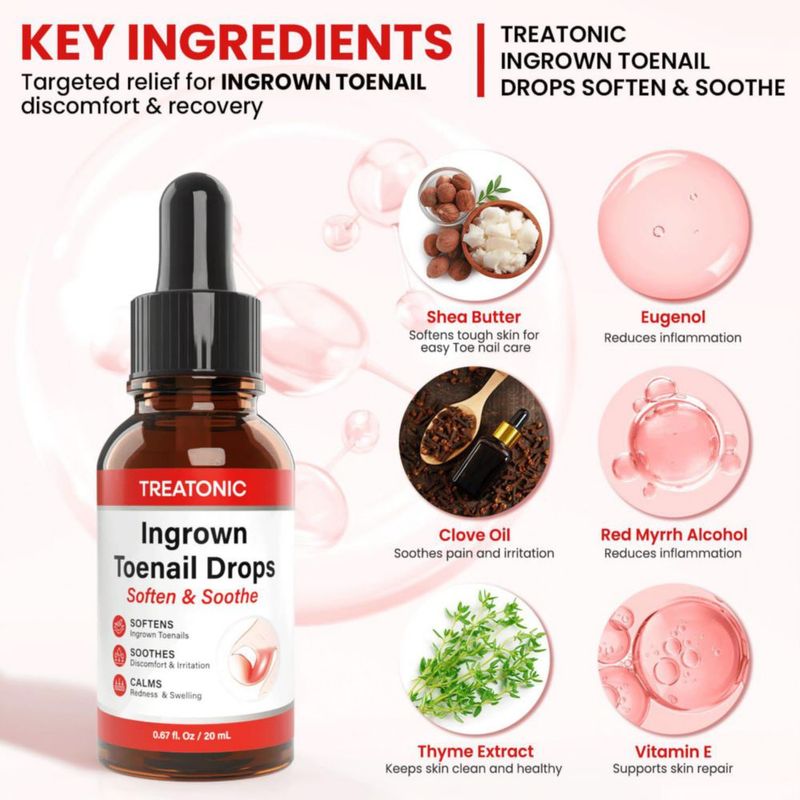 Kit de Tratamiento para Uñas Encarnadas Treatonic con Gotas